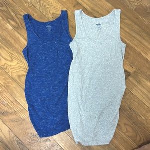 Old Navy Maternity ribbed tank top lot, size small
